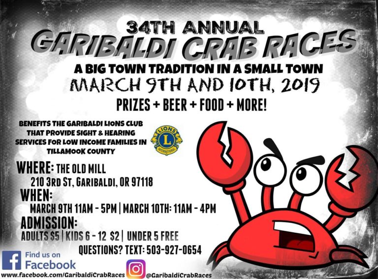 34th Annual Garibaldi Crab Races Shorepine Properties